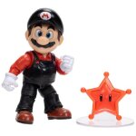 Super mario the galaxy movie flying mario 5  / 12. 7cm figurine articul�e avec accessoire red star, produit ...