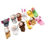 Marionnettes a doigts d'animaux en peluche, 12 pices, poupe pour bb, parent et enfant, accessoires ...