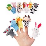 Marionnettes a doigts pour bb, en forme de mini animal, educatif, jeu de main dessin anim, en peluche, ...