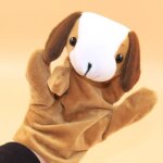 Marionnettes a doigt en coton pour enfants, marionnettes a main, gants, chien, jouets en peluche, cadeau ...