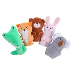 Marionnettes a doigt mignonnes, animaux de dessin anim biologique, jouets en peluche pour enfants, poupes ...