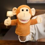 Marionnette  main bouche ouverte jeu parent - enfant accessoires de narration jouet en peluche interaction ...