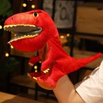 Marionnette a main dinosaure jouet marionnette de performance gants peluche animal poupe bouche peut ...