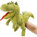 Marionnette a main dinosaure en peluche t - rex avec bouche mobile ouverte pour jeu imaginatif, jeu de ...