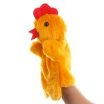 Une marionnette a main pour enfant (poule, hauteur 25 cm), poupe de thtre en peluche de luxe, jeu ...
