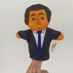 Marionnette a main de jeu de rle de famille de dessin anim, jouet en peluche, marionnette parent - ...