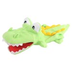 Marionnette a main ouverte en peluche crocodile, jouet cosplay pour enfants, gants interactifs, conte ...