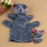 Marionnettes � main en peluche pour enfants, 2 pi�ces, jouets �ducatifs interactifs pour b�b�s, pour ...