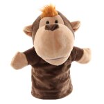 Marionnettes a main en peluche pour enfants, jouet doux, dessin anim, en forme de singe, histoire, simulation ...