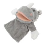 Marionnette �� main rhinoc��ros en peluche - marionnette interactive pour raconter des histoires - douce, ...