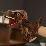 Marionnette a main tyrannosaurus rex triceratops en peluche pour enfants tyrannosaure rex brun (nnx) ...