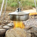 Marmite de cuisine en acier inoxydable, ustensiles de cuisine sains pour camping en plein air, marmite ...