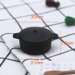 Marmite a soupe de cuisine miniature, ustensiles de cuisine, casserole, plat, ragot, marmite ronde en ...