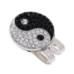 Marqueur de balle de golf magntique yin yang, clip sur casquette de golf, visire, accessoire de golf ...