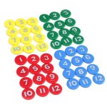 Marqueurs de jeu de jetons de poker en plastique, 48 pi�ces / ensemble cartes de poker, de casino, de ...