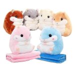 (marron) adorable hamster en peluche avec couverture (marron) adorable hamster en peluche avec couverture