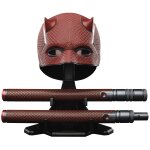 Marvel legends series daredevil born again matraque et masque de cosplay premium