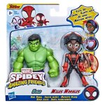 Marvel spidey and his amazing friends pack de 2 figurines identité secrète miles morales et hulk Marvel spidey and his amazing friends pack de 2 figurines identité secrète miles morales et hulk