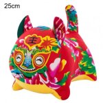 Mascotte de tigre anti - fente, belle apparence, d�coration de festival, cadeau de nouvel an, poup�e ...