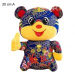 Mascotte de tigre en peluche, expression vive, d�coration de maison, jolie poup�e de dessin anim�, ann�e ...