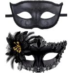 Masques de bal masqu, 2 pices masque de mascarade, masque vnitien pour cosplay, masque mascarade de ...