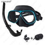 Masque a monture de lunettes en alliage d'aluminium a faible capacit, lentilles en verre tremp, tube ...