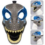 Masque de rapace, cadeaux de carnaval, accessoires de dinosaure bleu, couvre - chef en latex, animaux ...
