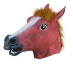 Masque tte de cheval en latex, masque de fte, masque d'halloween, livraison directe