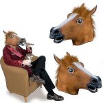 Masque de tte de cheval pour soire dansante, coiffe d'animal mignon