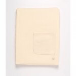 Matelas a langer avec housse et serviette uni vanilla
