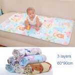 Matelas a langer impermable pour bb, tapis a uriner rutilisable, imprim dessin anim