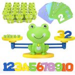 Math scale montessori toy, frog balance math game avec echelle et accessoires, jouet educatif de comptage ...