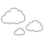 Matrices de dcoupe en mtal 3 pices, nuage de dessin anim mignon pour album de scrapbooking, carte ...
