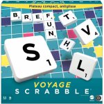 Mattel games scrabble voyage, edition miniature 20 x 20 cm, jeu de socit et de lettres, version franaise, ...