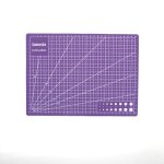 Mauve - tapis de coupe auto - gurissant, lignes de grille a4, carte artisanale, tissu, carton en cuir, ...