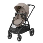 Maxi - cosi poussette 2 en 1 zelia 3 luxe, nacelle intgre, 4 roues, truffle