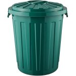 Maxi poubelle avec couvercle, procyclen, 23 l, 36 x 36 x 42 cm, mats eco line, eco vert
