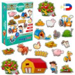 Mdy - 19 pcs ferme drle aimant enfant - animaux magnetique - magnet enfant - jeux aimant enfant - magnet ...
