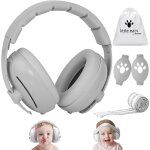 Mdy - 2in1 casque anti bruit bebe voyage, casque anti bruit bbs et enfant, rglable et confortable ...