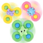 Mdy - 3pcs jouet de bain pour bebe, spinner bebe ventouse, jouet ventouse bebe, jouets ventouse spinner, ... Mdy - 3pcs jouet de bain pour bebe, spinner bebe ventouse, jouet ventouse bebe, jouets ventouse spinner, ...