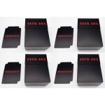 Mdy - 4 x deck box black + card divider - boite noir - pkm - ygo - mtg