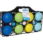 Mdy - 60044 jeu de boules pour enfants, 9 pcs - plastique - 8 boules, boule de but et valise, pour l'extrieur ...