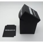 Mdy - deck box big (100 + ) black + card divider - boite noir - pkm - ygo - mtg
