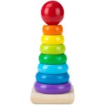 Mdy - empileur arc - en - ciel, jouets d'veil / d'activit et de dveloppement et 1er ge en bois montessori, ...