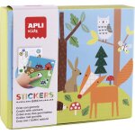 Mdy - - jeu de gommettes 18819 - jeu diffrentes formes gomtriques dans une bote en carton - modle ...