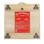 Mecabois jeu de palet complet - 12 plates a lancer et planche en bois - jeu breton -