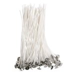 Mches de bougies en coton sans flamme de 20cm, 100 pices, pr - cires pour la fabrication de bougies ...