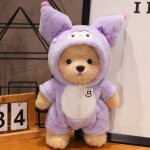 Mdaille ours articul transform en petite poupe ours mignon peluche fille confort de sommeil ours ...