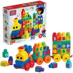 Mega bloks - le train de l'alphabet - jouet de construction - 12 mois et +