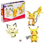 Mega construx pokémon build and show pikachu evolution trio Mega construx pokémon build and show pikachu evolution trio